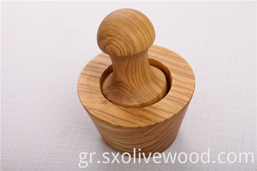 Olive Wood Mortar And Pestle